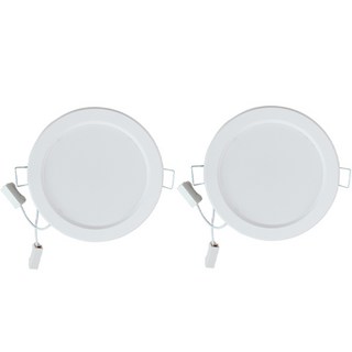 루시아 LED 5W 타공 80mm 디밍조광겸용 센서등, 2개