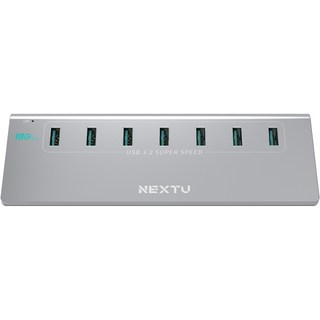 넥스트유 USB 3.2 GEN2 10G 7포트 유전원 알루미늄 USB허브 NEXT-337G2-10G, 혼합색상, 1개