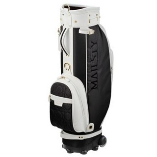 마제스티골프 스탠드 캐디백 ST41, 화이트 + 블랙
