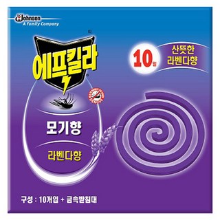 에프킬라 모기향 라벤다향 10p, 1개