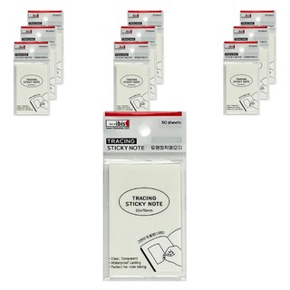 ibis 透明黏紙條 50 x 76 12599, 單色, 50入, 10個
