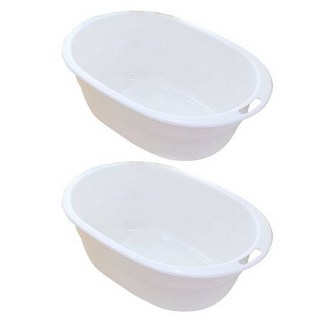 올유리빙 올유 아기욕조 2p, 화이트