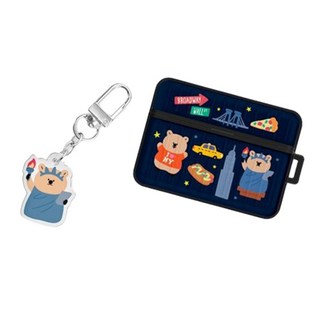 TRYCOZY Quokka旅行盔甲AirPods殼+壓克力鑰匙圈組 AirPods 3代, 短尾矮袋鼠 紐約 旅行, 單品