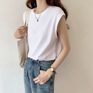 女款 Maile 基本款袖背心T恤 22147 B