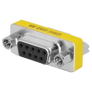 UniSync RS232/DB9/COM埠母對母轉接頭, 金屬材質, 2入, 2個