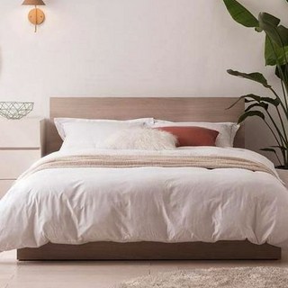 리바트 헤닝 호텔 침대 프레임 단품 방문설치, 뉴트럴오크