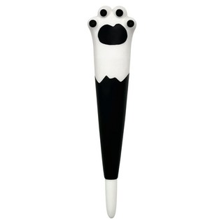 iiGEN 왕발냥이 스퀴시 중성펜 0.4mm, 검정, 2개