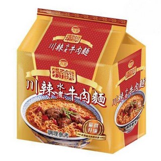 台酒 特饌 川辣水煮牛肉麵 Set, 口感軟嫩, 湯頭麻香濃郁, 3包