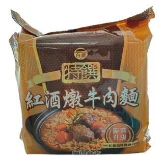 台酒 特饌 紅酒燉牛肉麵, 3包
