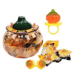 할로윈 호박 반지 캔디 18p, 180g, 1개