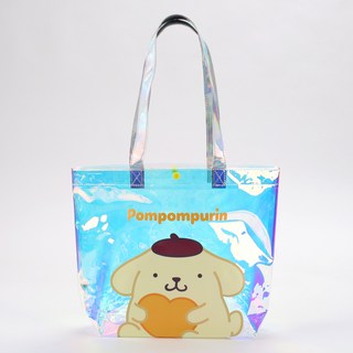 산리오 홀로그램 비치백 사용 모습