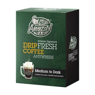 Cafe Amazon經典濾掛水洗咖啡,中深焙,9g x 5包, 1盒