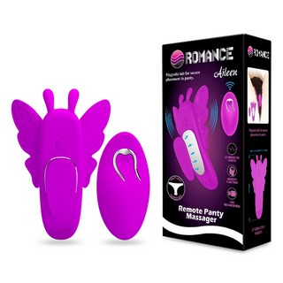 ROMANCE 무선 저소음 12단 클리토럴 팬티진동기 Aileen + 리모컨 세트, 1세트, 퍼플 대표 이미지 - 팬티 진동기 추천