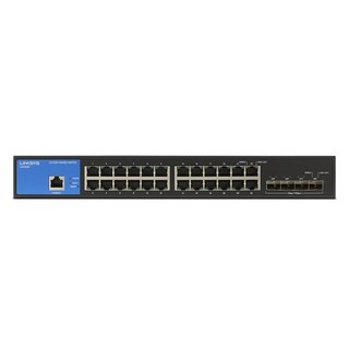 링크시스 24포트 1000Mbps+ 10G 4SFP+ 스위칭허브, LGS328C, 1개