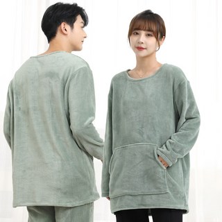 턴키 빅사이즈 극세사 융털 밍크 오버핏 수면 티셔츠 홈웨어 FW-3191