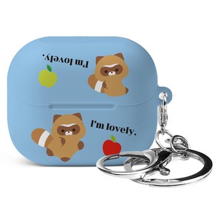 Imooi Nook Galaxy Buds 3 / 3 Pro 硬盒 + 鑰匙圈套裝, 蘋果爸爸, 1組, 單品