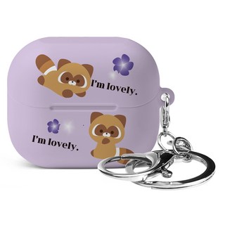 Imooi Nook Galaxy Buds 3 / 3 Pro 硬盒 + 鑰匙圈套裝, 花媽媽, 1組, 單品