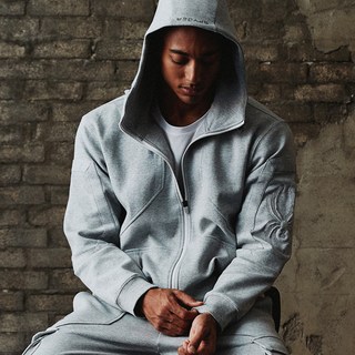 스파이더 맨즈 더턴 슬리브 로고 셋업 후드 집업