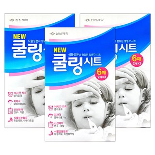 신신제약 쿨링시트, 3개, 6개입