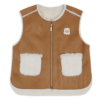 온리히얼 아기무스탕조끼 기모상하복세트