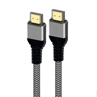 魔宙 HDMI2.1 電競8K 60HZ/48Gbps銅纜編織線 3M, 24K鍍金, 耐用PVC抗拉外被, 1條