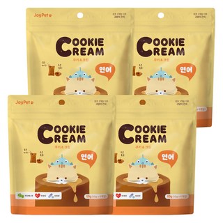 조이펫 쿠키 앤 크림 고양이간식, 연어, 60g, 4개