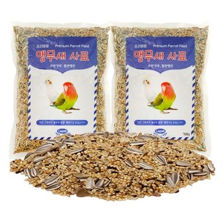 리아펫 프리미엄 앵무새 사료, 700g, 2개