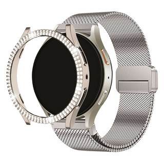 스페이스쉴드 갤럭시워치 더블 샤인 큐빅 범퍼 케이스, 스타라이트