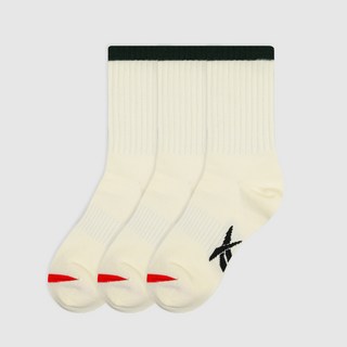 리복 스포츠 리프트 크루삭스 3켤레 세트 RBDLFCRS, 화이트그린(RBDLFCRS-WH/GN3), 1세트