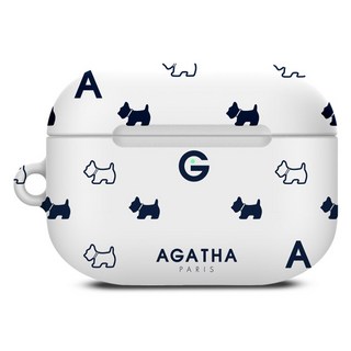 AGATHA 璦嘉莎 系列硬質AirPods Pro 2殼, 單品, 1個, 白色圖案