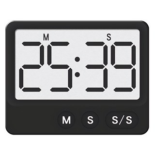 모던앳 슬림 사각 다용도 타이머, 1개, 블랙계열