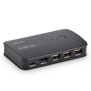 UNiCORN 4K 2埠HDMI KVM切換器, KVM-200HV, 1個