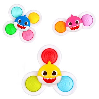 BUNNYLAND 碰碰狐鯊魚寶寶旋轉觸感開發玩具 3件組, 1組, 混色