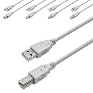 LAN Star AMBM USB-A 2.0 to USB-B 2.0轉接線 LS-USB-AMBM, 3m, 5個