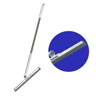 싹THREE 다용도 길이조절 스퀴지 실리콘 빗자루 + 헤드 세트 화이트 + 실버 1세트 상품 이미지