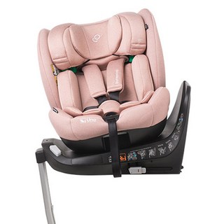 순성 우노 에어 올인원 아이 사이즈 회전형 ISOFIX 카시트 분리형, 코랄핑크