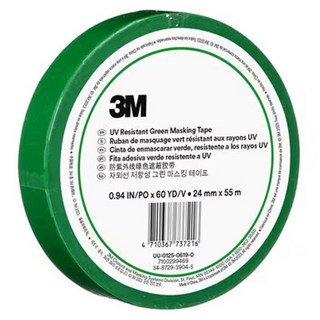 쓰리엠 저항성 그린 마스킹 테이프 24mm x 55m, 1개