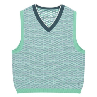 블루테일 아동용 옵티컬 자카드 니트 베스트