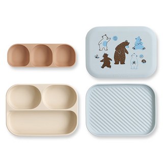 도노도노 유아용 올인원 실리콘 흡착식판 세트