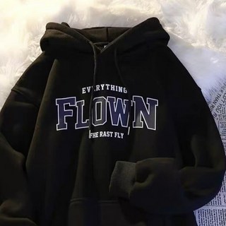 Elsso Flowin寬鬆版型字母口袋連帽T恤