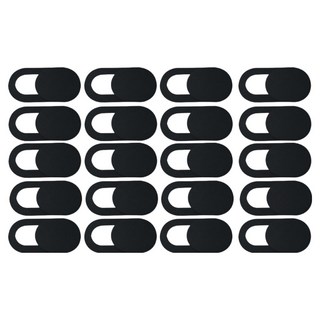 포근상점 해킹 방지 노트북 테블릿 웹캠 커버 블랙, 20개, YA502GJ050261
