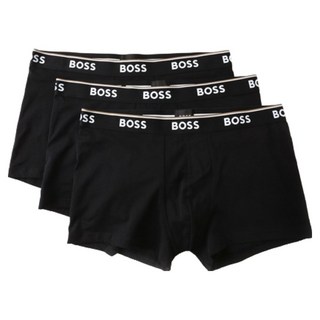 HUGO BOSS 男款棉質彈性四角內褲 3件組 50