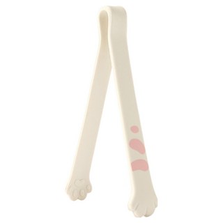 이지실리 실리콘 캐치캣 고양이 주방집게 소 12cm, 화이트, 1개