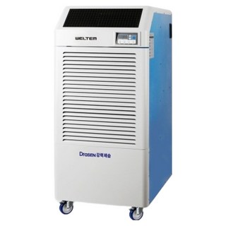 웰템 드라센 공장 창고 대용량 산업용 이동식 제습기 280L WPD-300D 고객직접설치