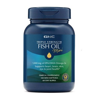 GNC 健安喜 三倍魚油迷你軟膠囊 1.1g,120顆,1罐