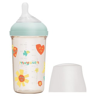 모윰 모브아 PPSU 와이드플러스 위시에디션 젖병, 민트, 250ml, 1세트