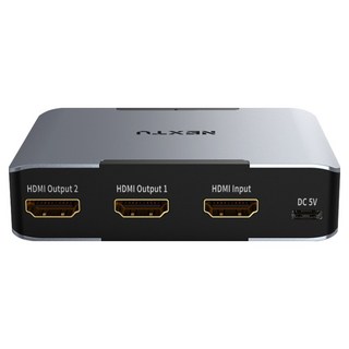넥스트유 부이우 UHD 8K 60Hz 1대2 HDMI 2.1 EDID 2포트 아날로그 디지털 광 오디오 분배기 8332SP8K60, 1개
