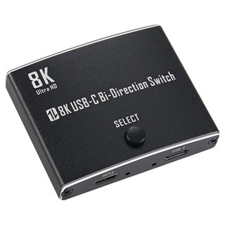 Coms C타입 양방향 8K4K 60Hz 2포트 USB3.1 썬더볼트4 케이블 선택기, 1개, OU079