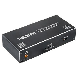 Comsmart 2.0B 1-2 4K 60Hz UHD Coaxial同軸SPDIF光音訊抽取HDMI分配器, 1個