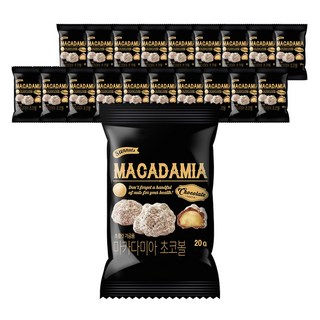 썬넛트 하루견과 마카다미아 초코볼, 20g, 20개
